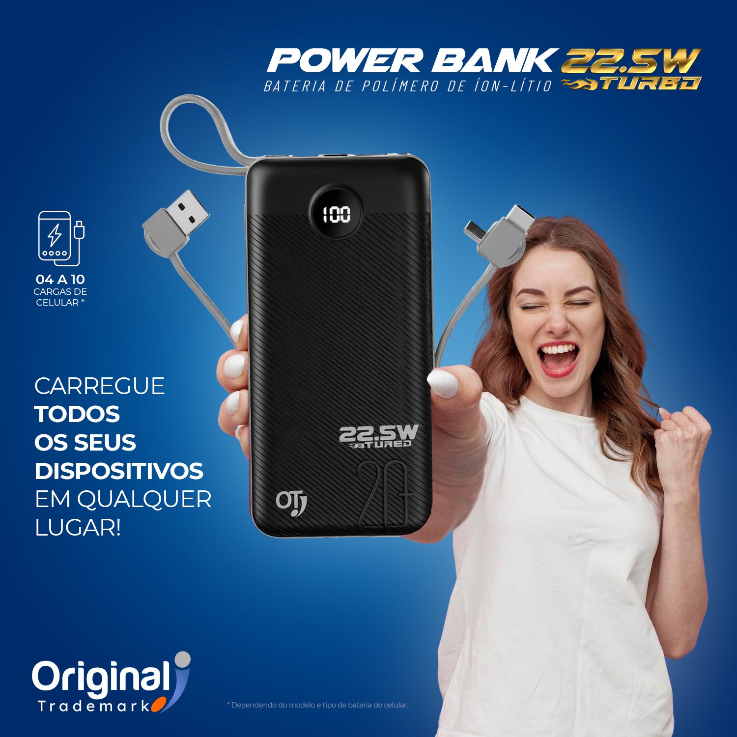 CARREGUE TODOS OS SEUS DISPOSITIVOS EM QUALQUER LUGAR